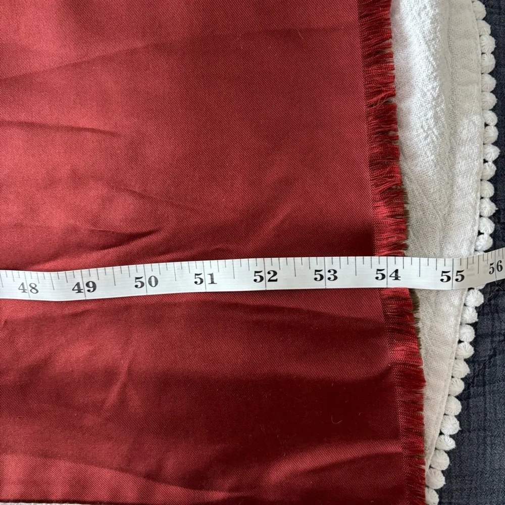 Christian Dior Red Paisley Scarf